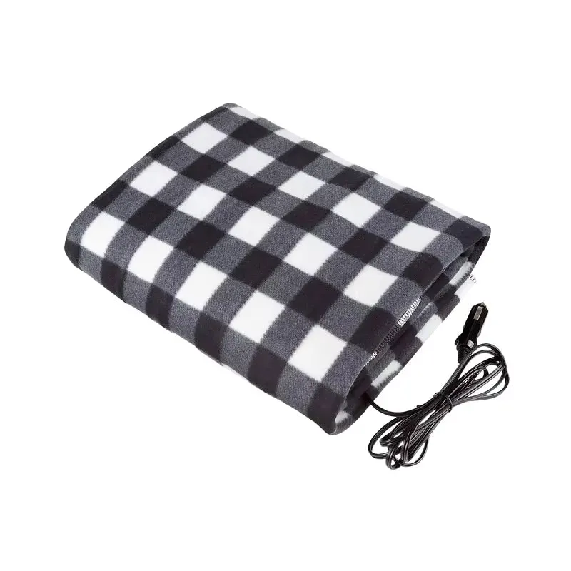 12V Heated Fleece Car Blanket with Timer