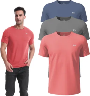 3 or 5 Pack Workout Shirts for Men Quick Dry Running T-Shirt Short Sleeves Moisture Wicking Crew Neck Tee Athletic Casual Top