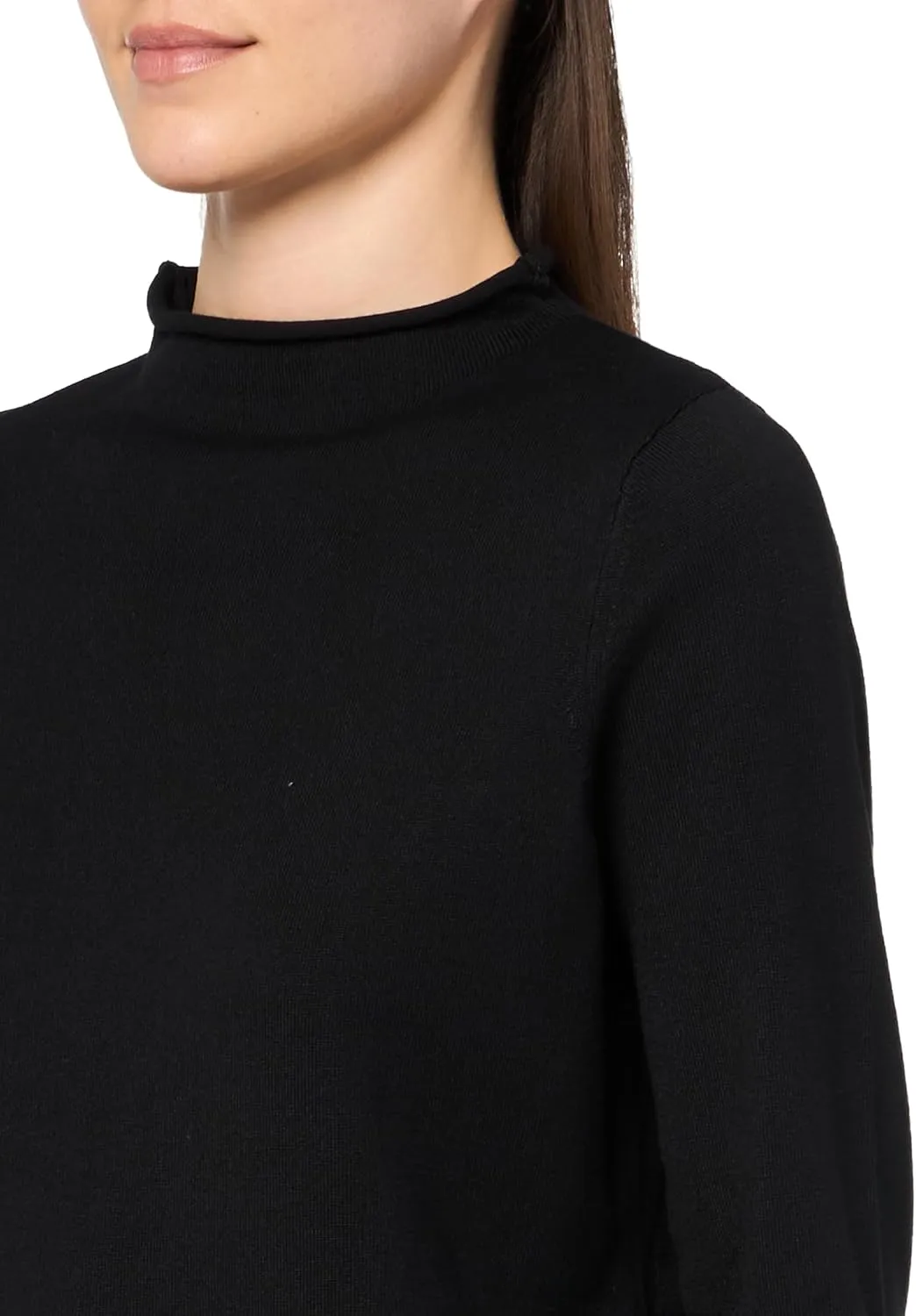Adrianna Papell Women's Mock Neck Step Hem Sweater