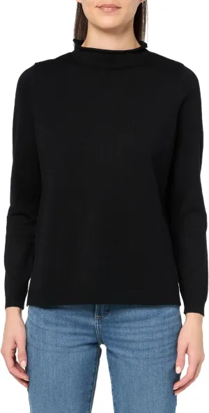 Adrianna Papell Women's Mock Neck Step Hem Sweater