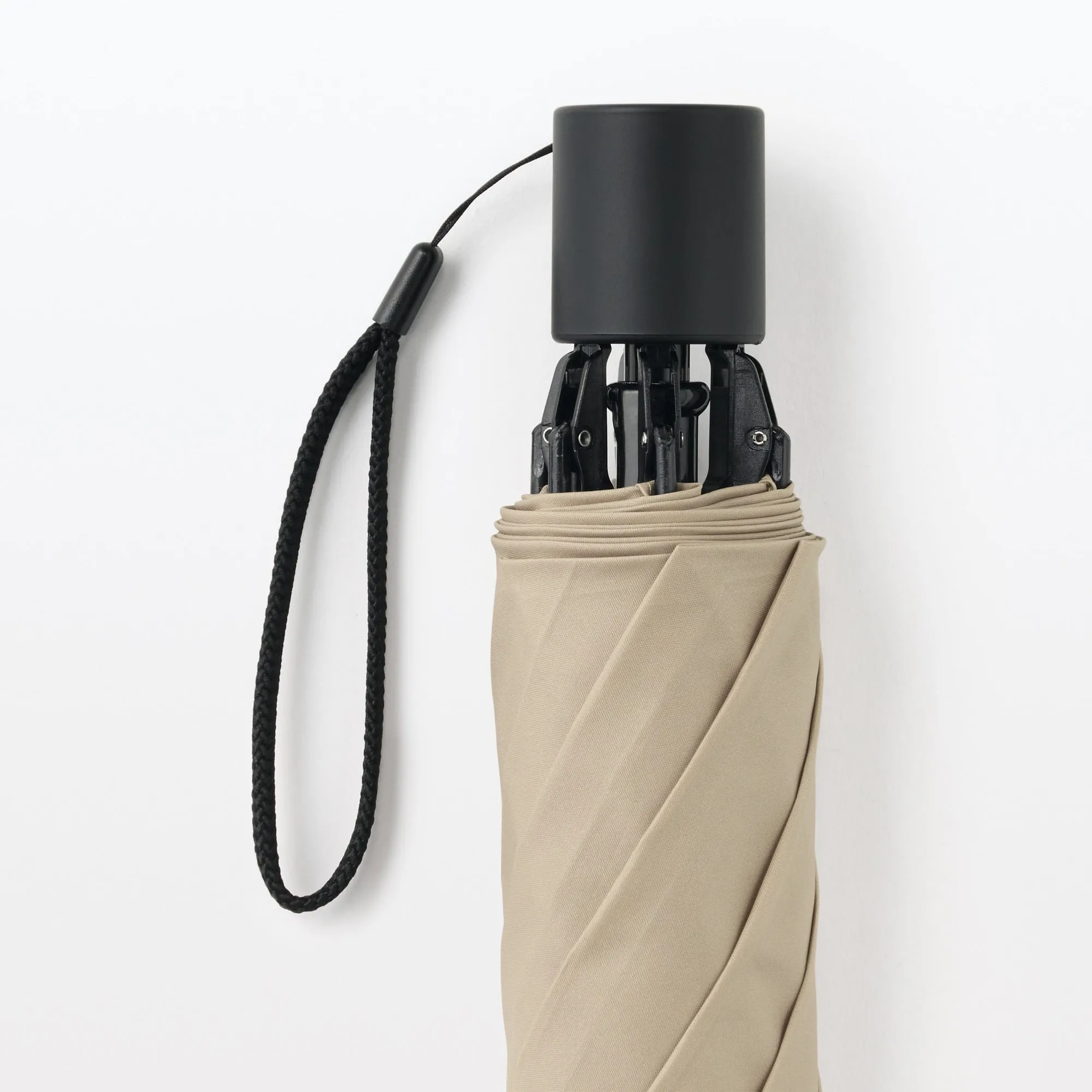 All-Weather 2-Way Foldable Umbrella Beige