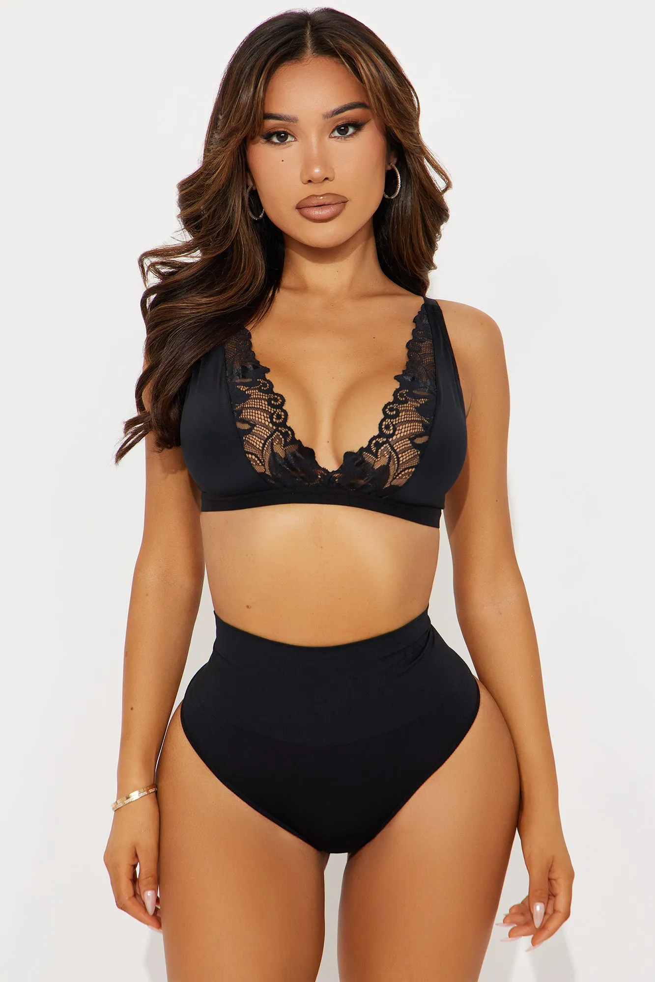Always Snatched Seamless Shapewear Thong - Black