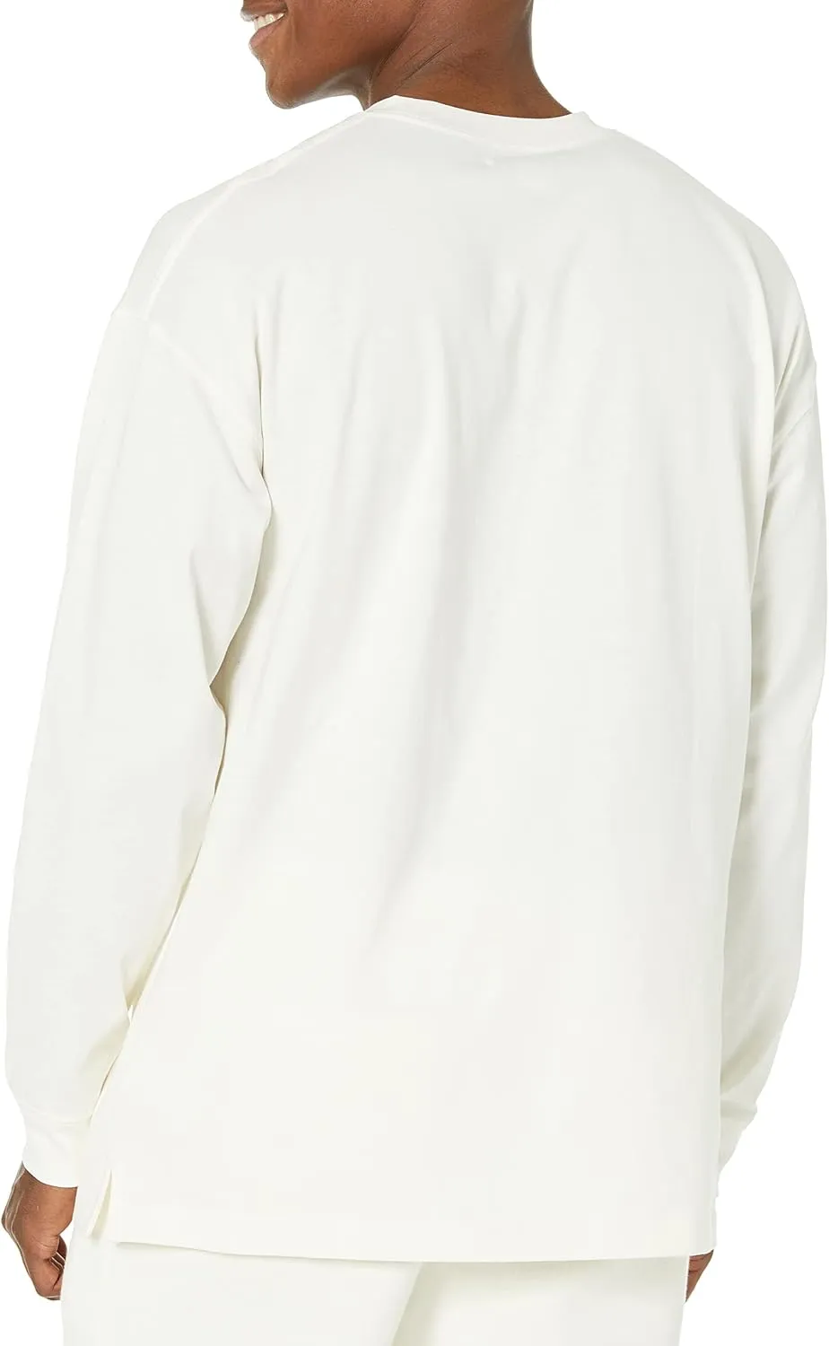 Amazon Essentials Men's Long-Sleeve T-Shirt Oversized-Fit Organic Cotton
