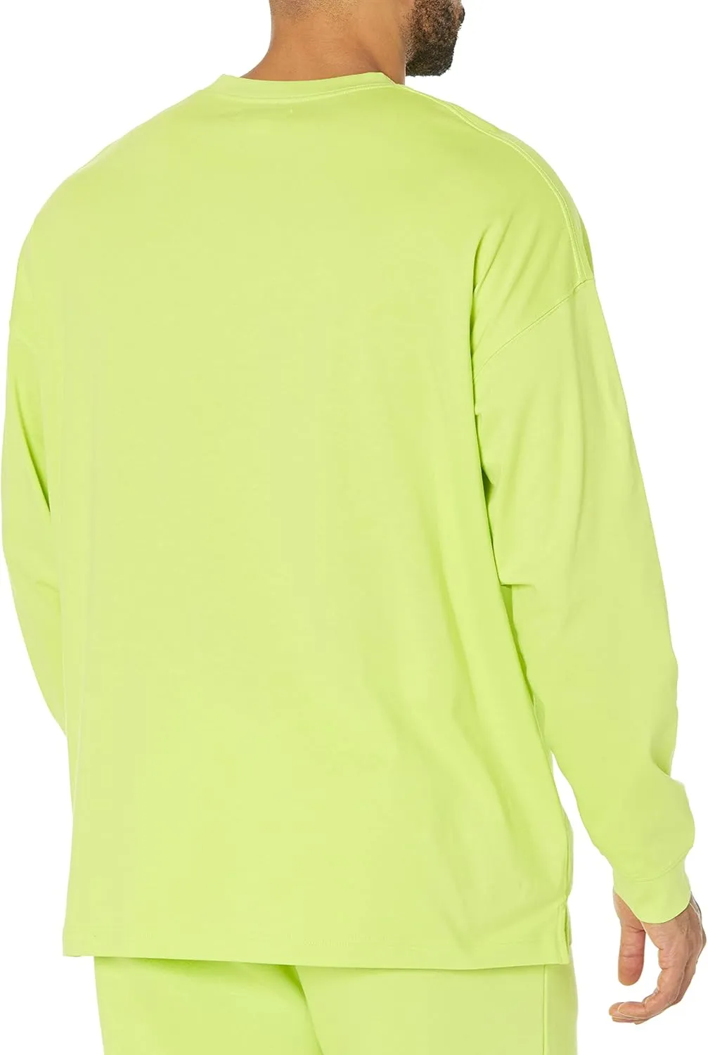 Amazon Essentials Men's Long-Sleeve T-Shirt Oversized-Fit Organic Cotton