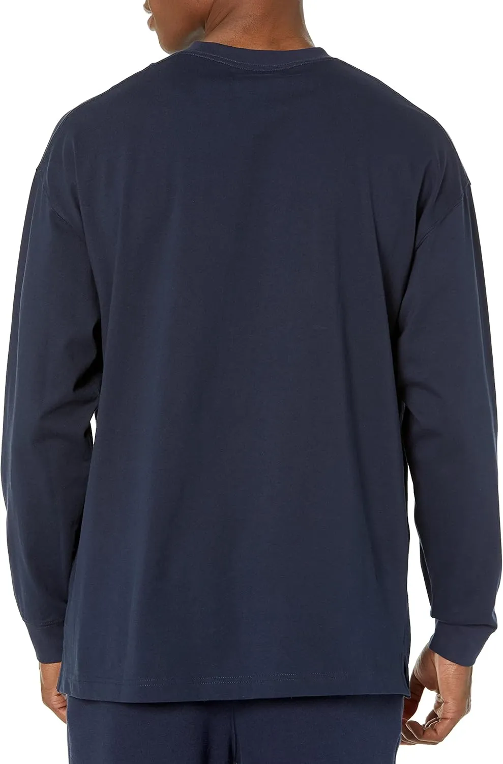 Amazon Essentials Men's Long-Sleeve T-Shirt Oversized-Fit Organic Cotton
