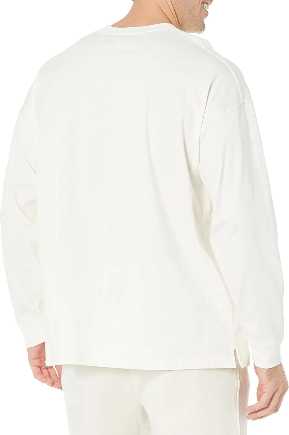 Amazon Essentials Men's Long-Sleeve T-Shirt Oversized-Fit Organic Cotton