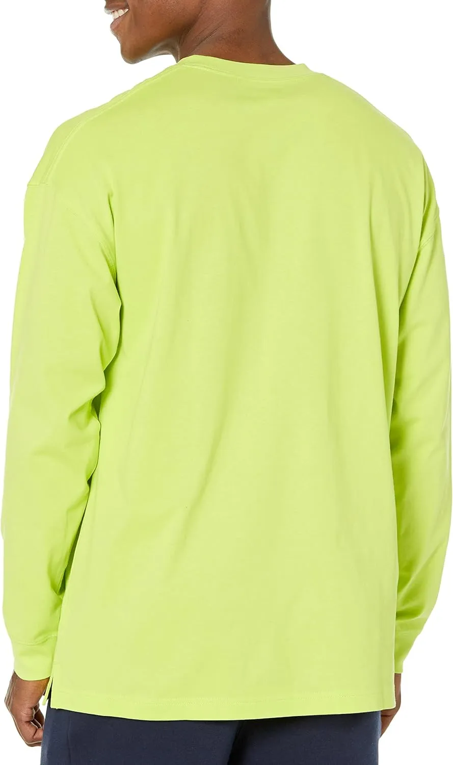 Amazon Essentials Men's Long-Sleeve T-Shirt Oversized-Fit Organic Cotton