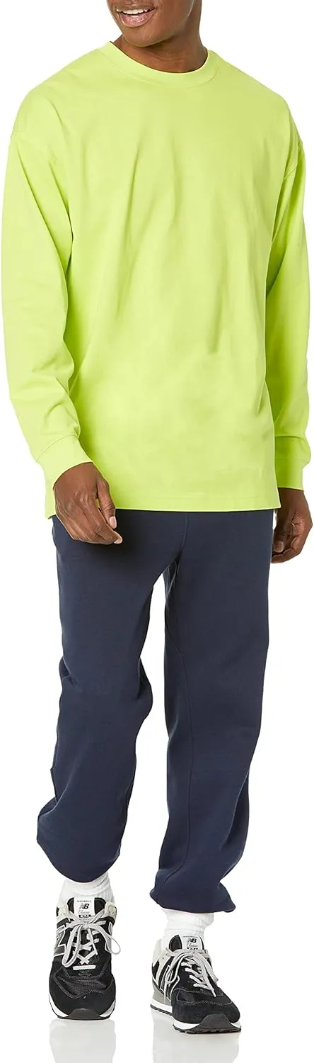 Amazon Essentials Men's Long-Sleeve T-Shirt Oversized-Fit Organic Cotton