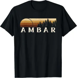 Ambar, VA Vintage Evergreen Sunset Eighties Retro T-Shirt