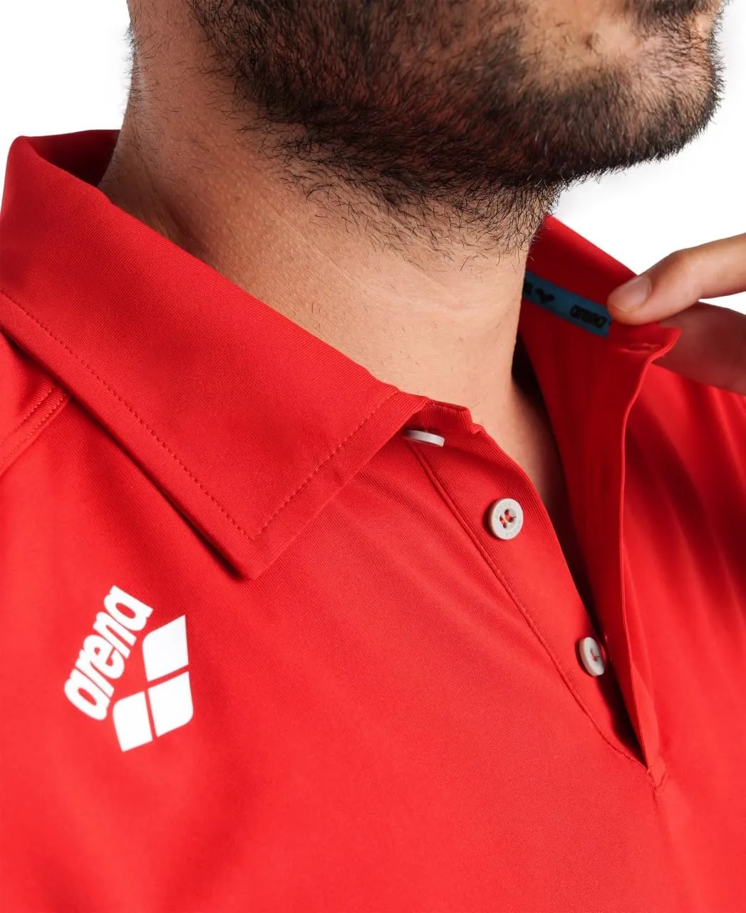 ARENA Unisex Team Solid Polo Shirt Short Sleeve Quick Dry Active Tee Regular Fit Athletic Top Gym Exercise Training