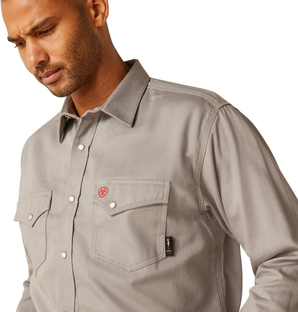 Ariat Men's FR Solid Classic Fit Snap Work Shirt