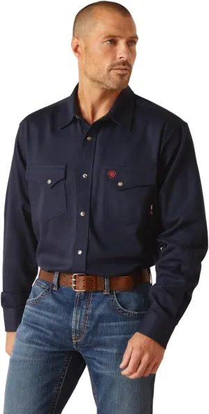 Ariat Men's FR Solid Classic Fit Snap Work Shirt