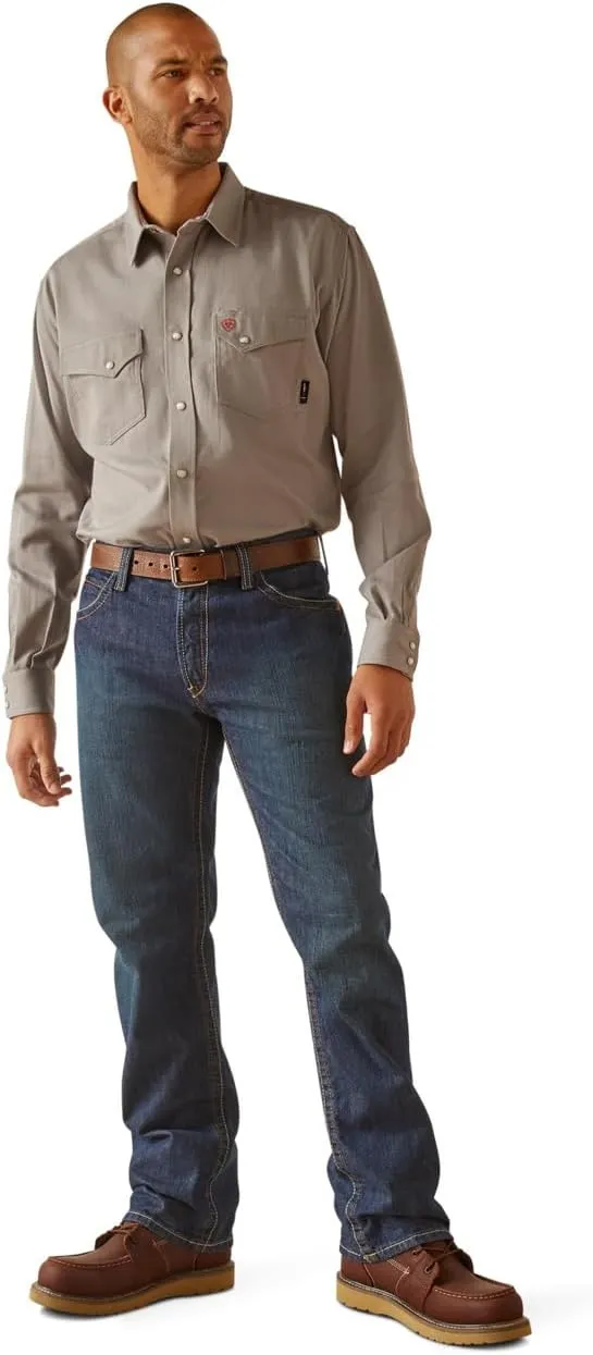 Ariat Men's FR Solid Classic Fit Snap Work Shirt