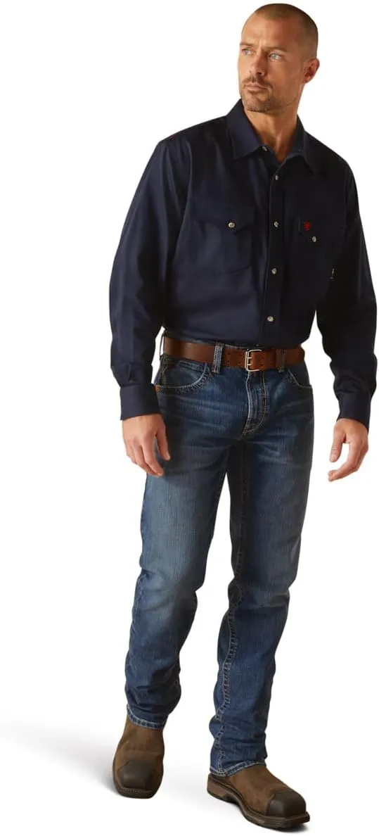 Ariat Men's FR Solid Classic Fit Snap Work Shirt