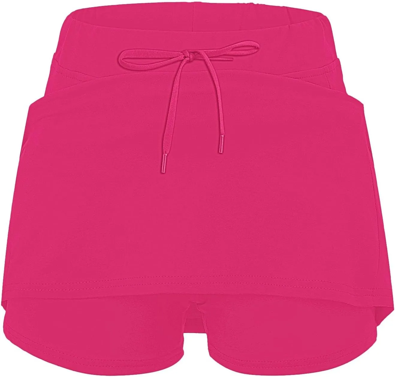 Athletic Skirts for Women Summer Loose Trendy Drawstring Solid Sports Tennis Skirts Built-in Shorts Plus Size, S-5XL