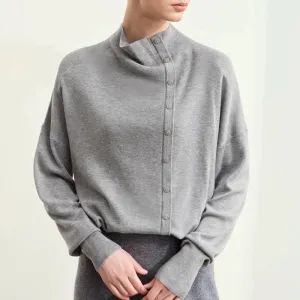 Autumn Asymmetrical Loose Drop Sleeve Sweater