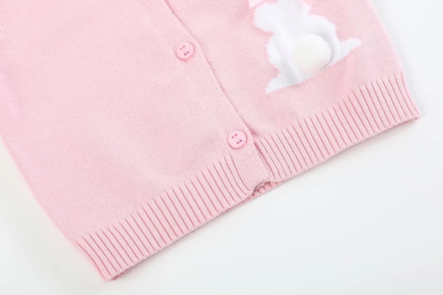 Baby and Girls Easter Bunny Knit Sweater Cardigan