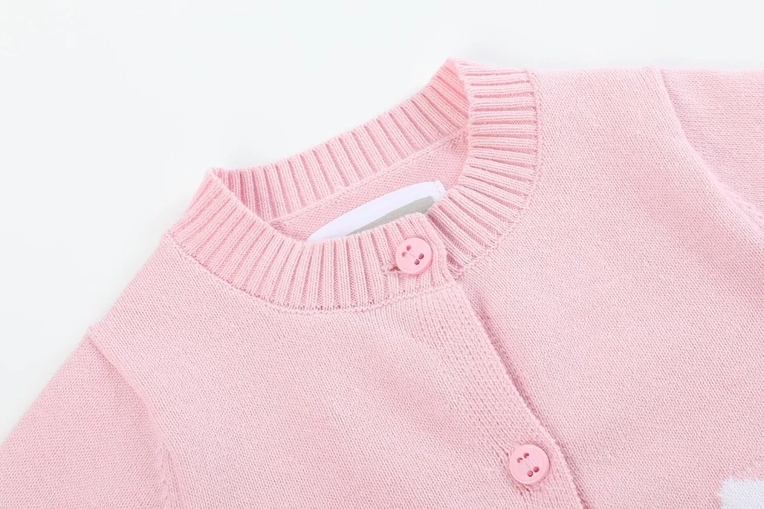 Baby and Girls Easter Bunny Knit Sweater Cardigan