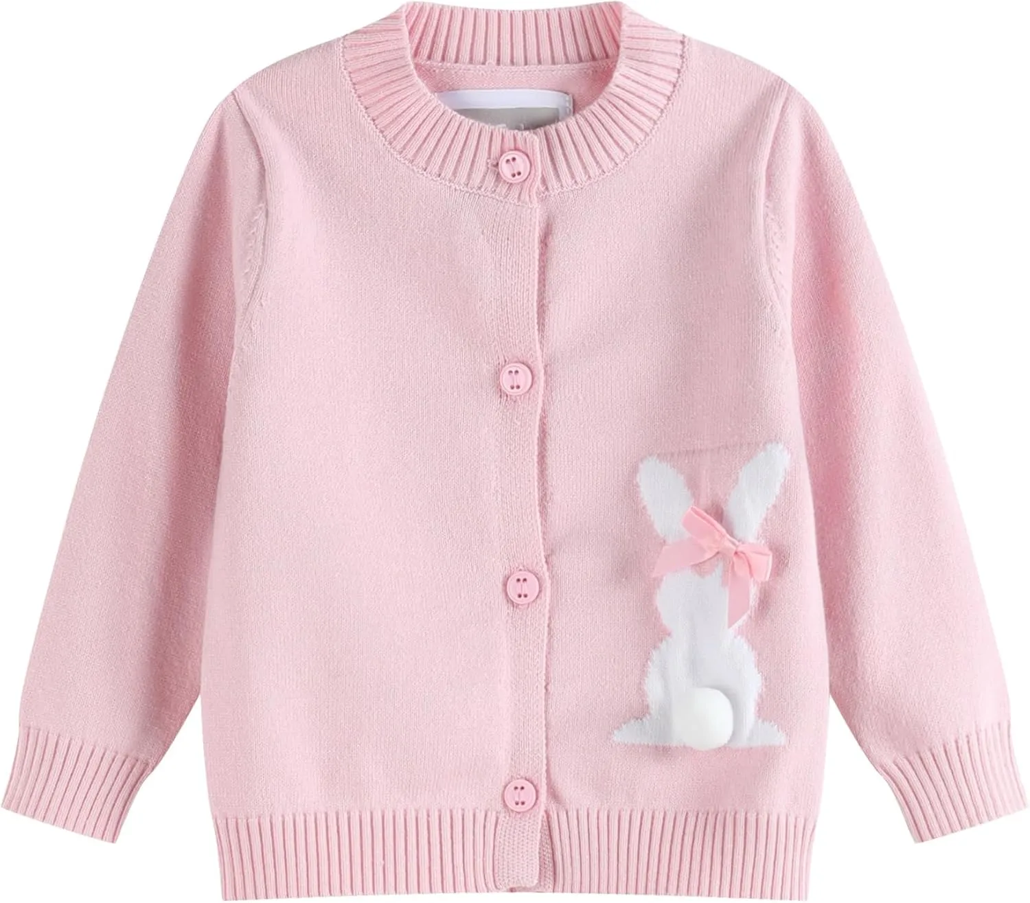 Baby and Girls Easter Bunny Knit Sweater Cardigan