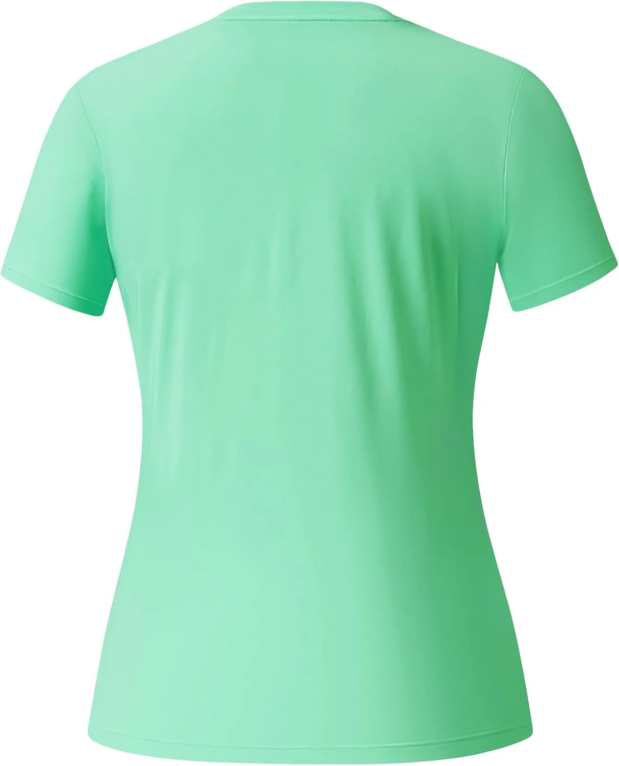 BASSDASH Womens UPF 50  Crew Neck Short Sleeve T-Shirt Cooling Performance Sun Protection Tee for Fishing Hiking Casual