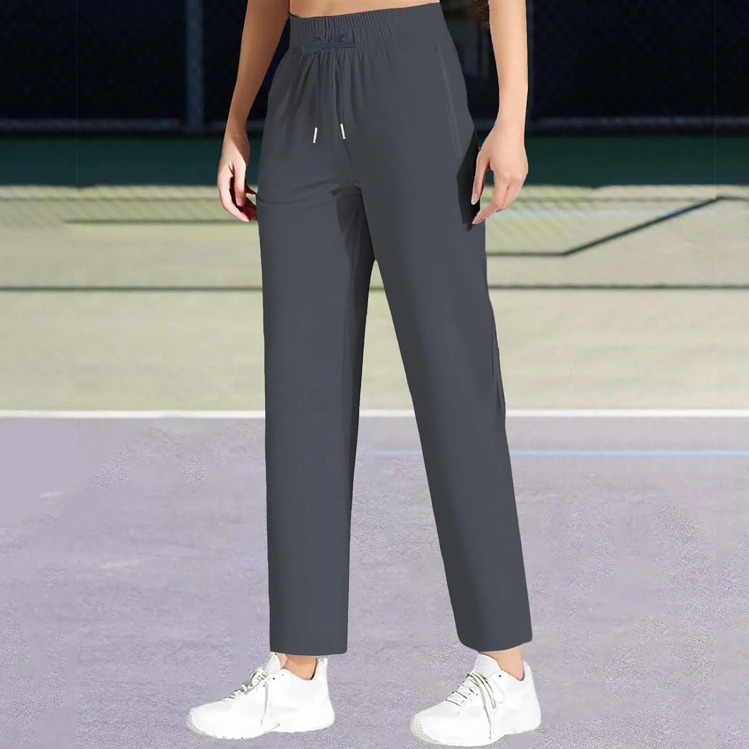 Beeswan Pants for Women Stretch Active Comfy Quick Dry Work Sport Running Sweatpants Summer Breathable Ice Silk Jogger