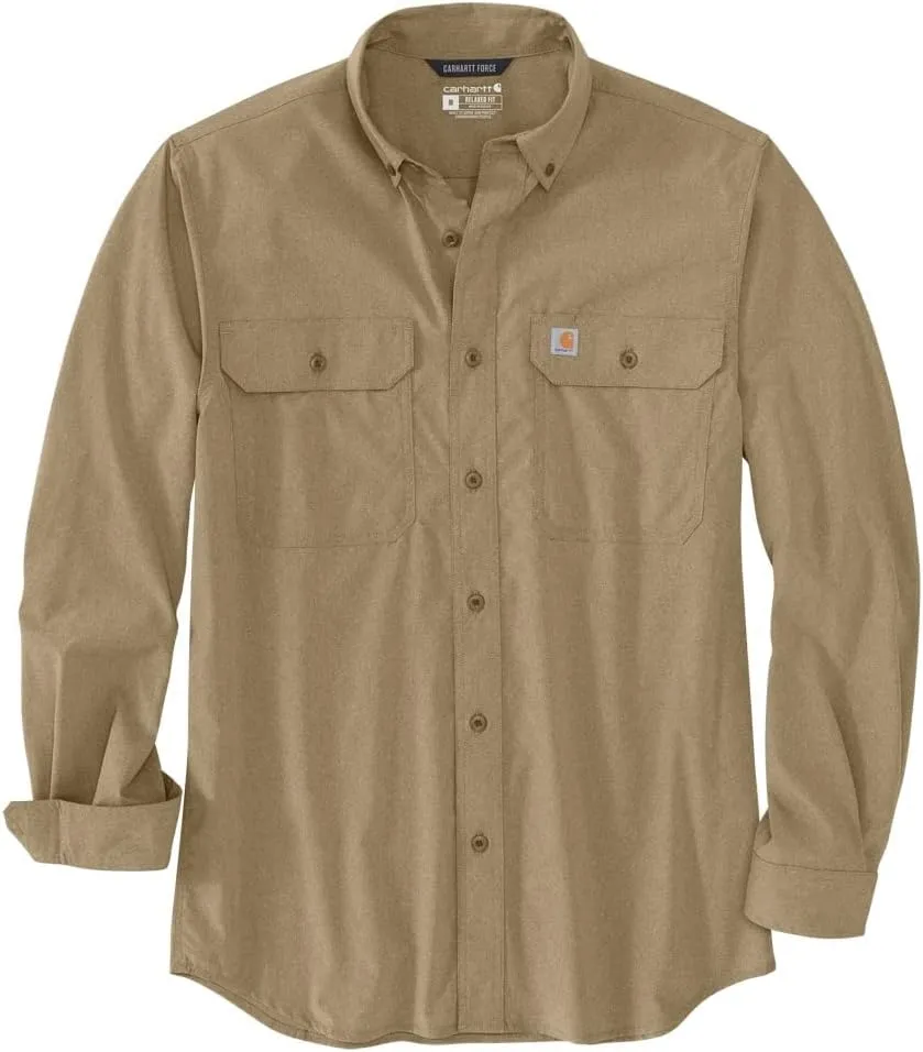 Carhartt Men's Force Relaxed Fit Lightweight Long Sleeve Shirt