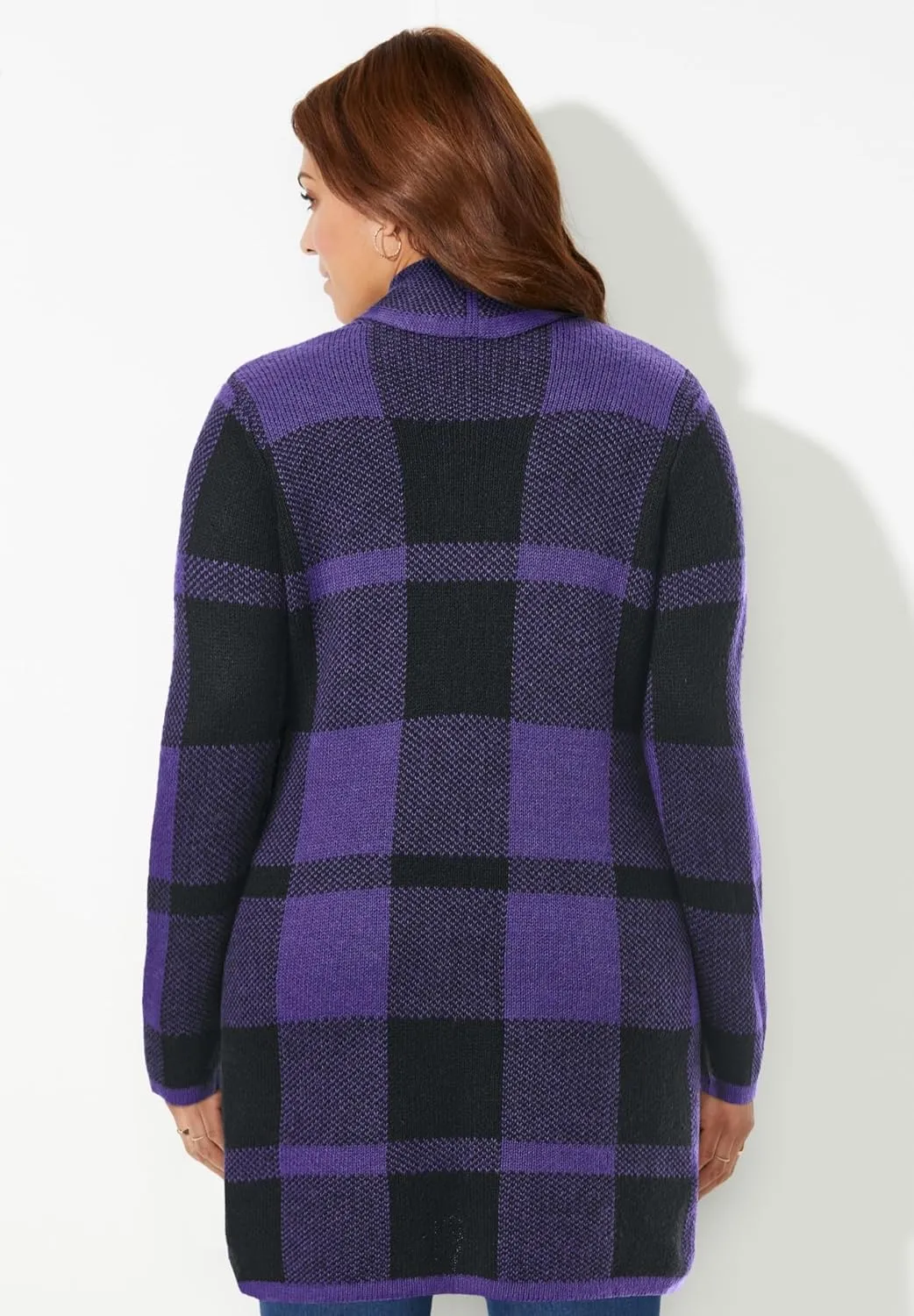 Catherines Women's Plus Size Country Village Sweater Cardigan