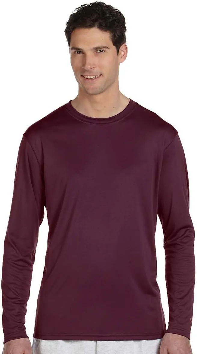 Champion Men's Long-Sleeve Double-Dry Performance T-Shirt