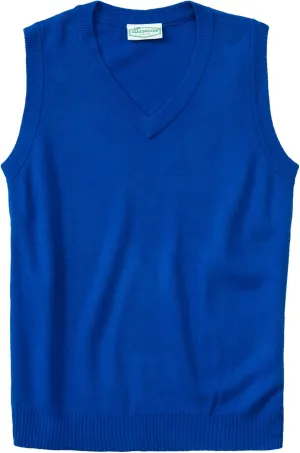 Classroom School Uniforms Men's Plus Size Adult Unisex V-Neck Sweater Vest