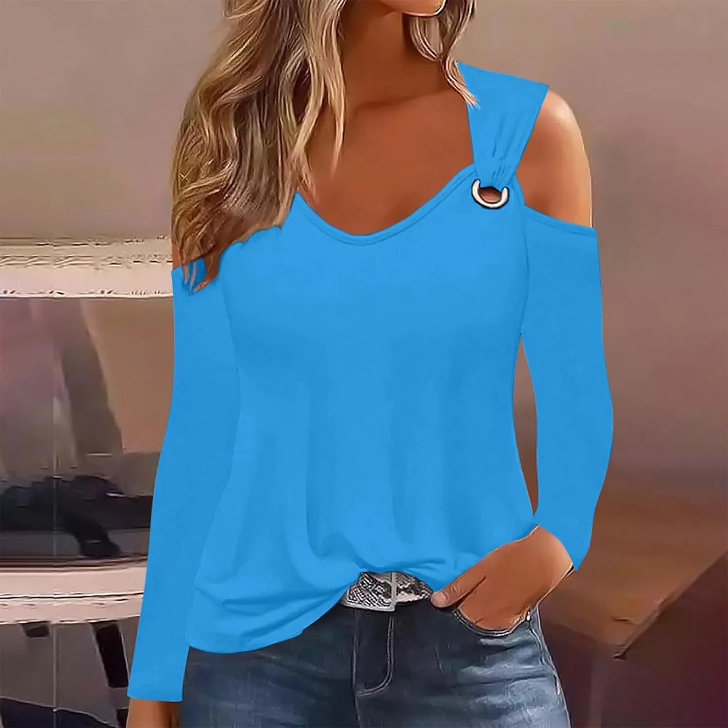 Custom Shirt, Your Own Design Text/Photo/Image/Logo T Shirts Women Personalized Printed Long Sleeve, Large