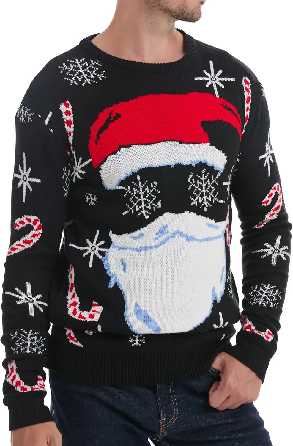 *daisysboutique* Men's Holiday Reindeer Snowman Santa Snowflakes Sweater