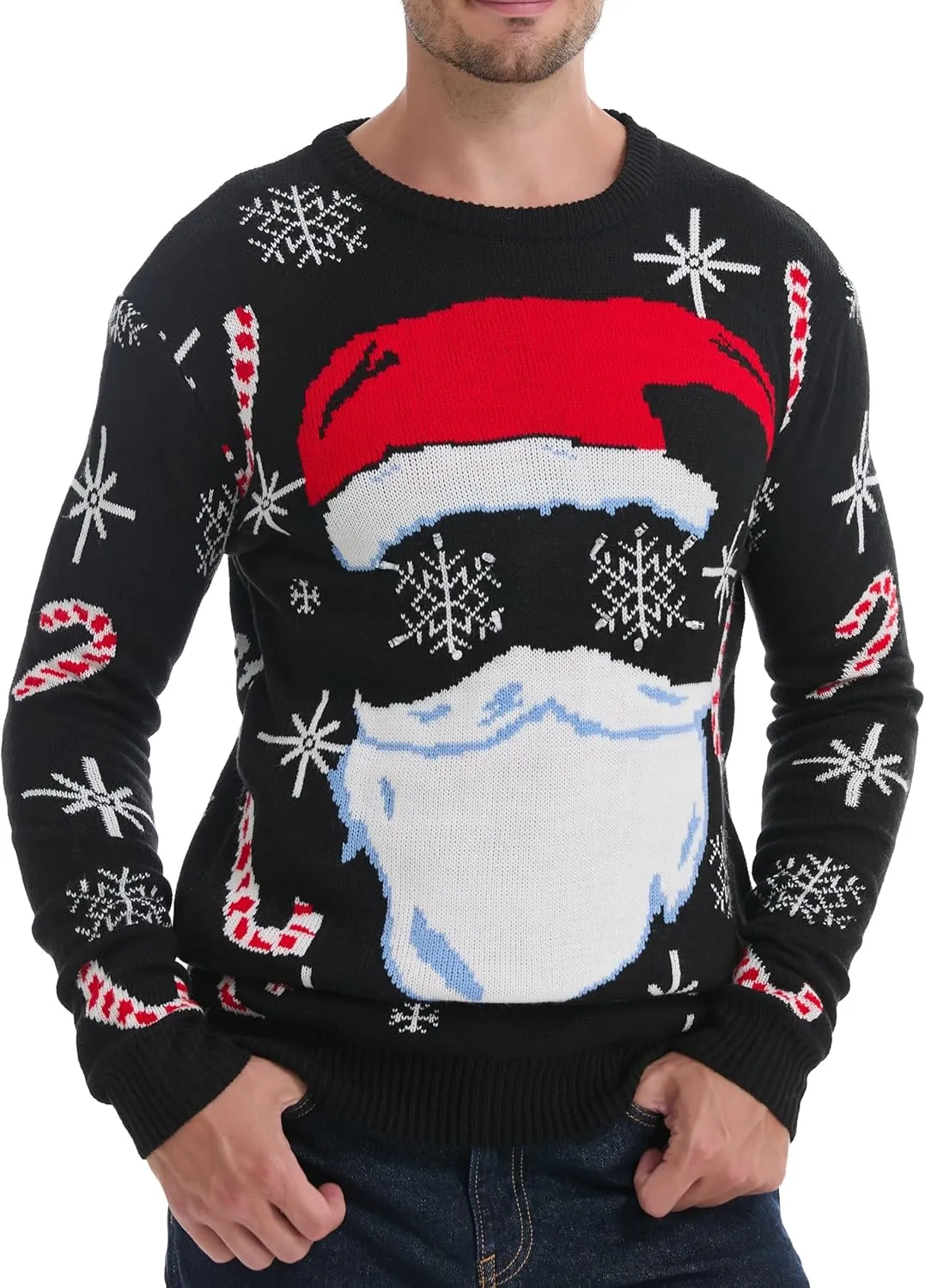 *daisysboutique* Men's Holiday Reindeer Snowman Santa Snowflakes Sweater