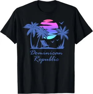 DOMINICAN REPUBLIC Beach Vacation Honeymoon Vintage Sunset T-Shirt