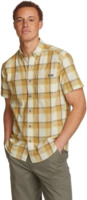 Eddie Bauer Men's Pack It Seersucker Short-Sleeve Shirt