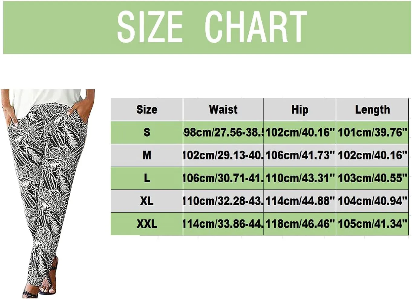 FarJing Women's Boho Palazzo Pants Casual Comfy High Waist Print Stretch Beach Trousers Lounge Pants Wide Leg