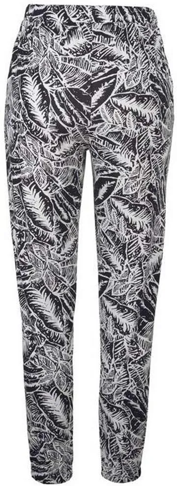 FarJing Women's Boho Palazzo Pants Casual Comfy High Waist Print Stretch Beach Trousers Lounge Pants Wide Leg