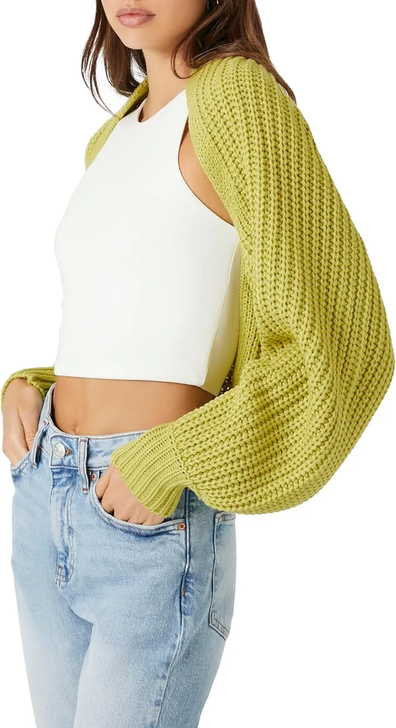 Forever 21 Women's Batwing Open-Front Cardigan Sweater