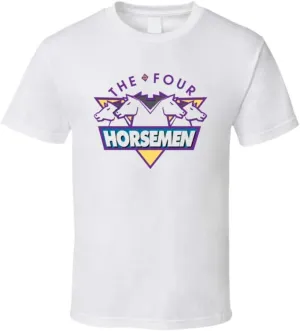 Four Horsemen Retro Logo Ric Flair White T Shirt