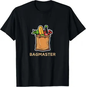 Funny Grocery Store Bagger Gift Paper Bag T-Shirt