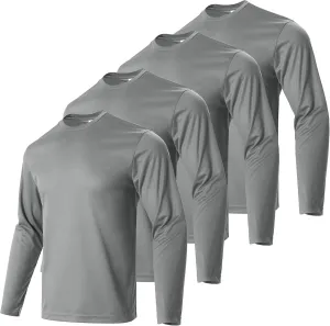 Gary Com Men Long Sleeve T-Shirts Pack Quick Dry Athletic Running Activewear Workout Tee UPF 50  Sun Protection Shirt for Men