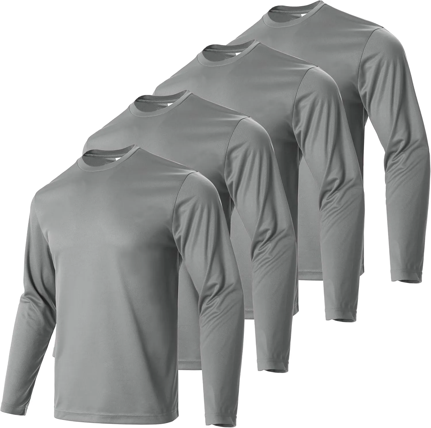 Gary Com Men Long Sleeve T-Shirts Pack Quick Dry Athletic Running Activewear Workout Tee UPF 50  Sun Protection Shirt for Men