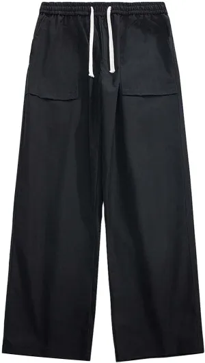 GIERIDUC Mens Joggers Sweatpants Open Bottom Straight Leg Casual Hearm Pants Loose Fit Running Athletic Yoga Pant with Pocket