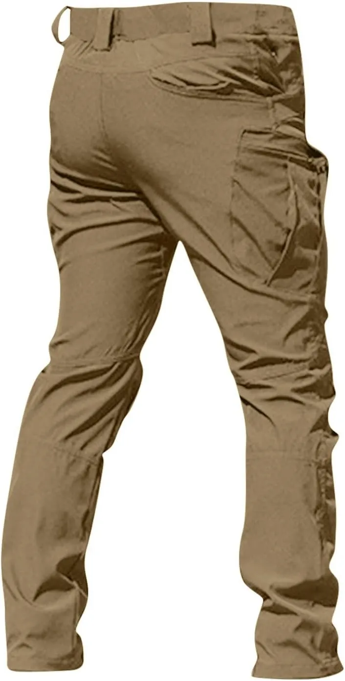 GOFULY Cargo Pants for Men Ripstop Stretch Hiking Pants Convertible Multi Pockets Big and Tall Baggy Pants Travel Trousers
