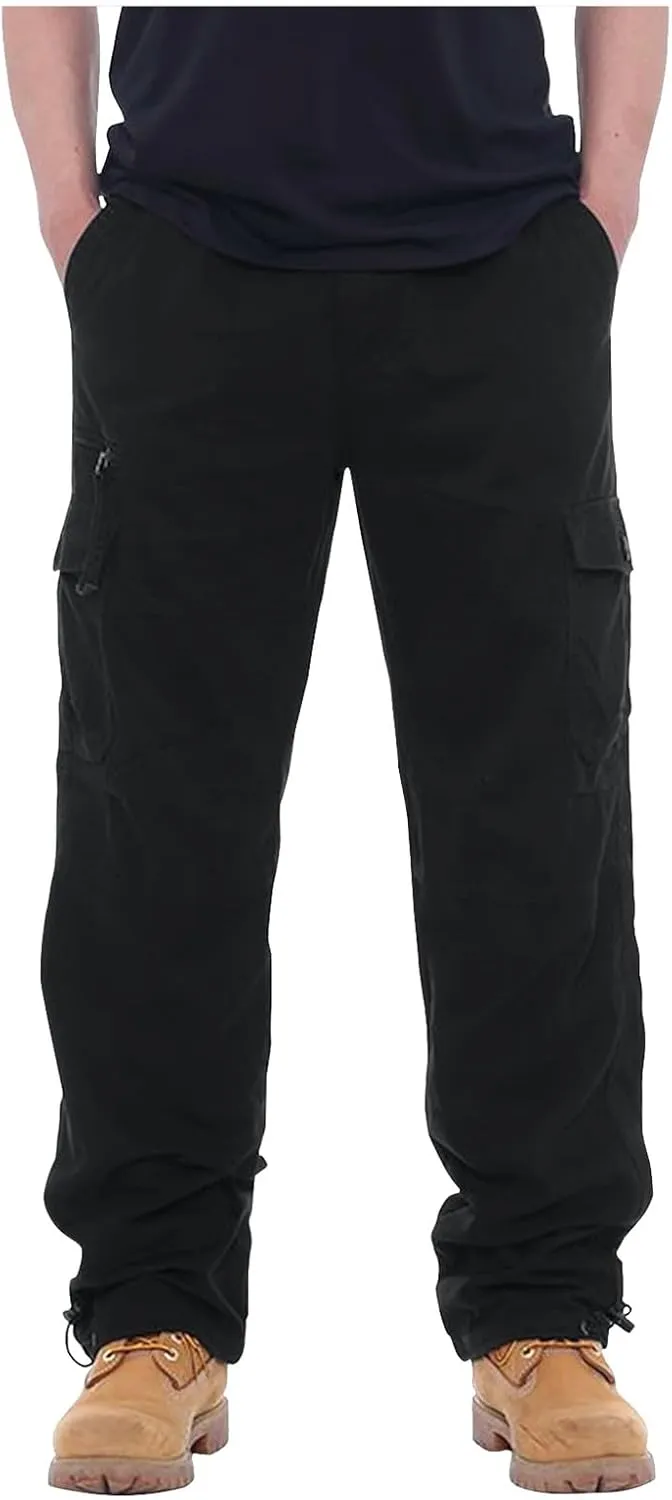 GOFULY Cargo Pants Mens Ripstop Stretch Baggy Sweatpants with Multi Pockets Y2K Hiking Pants Convertible Tall Pants Casual