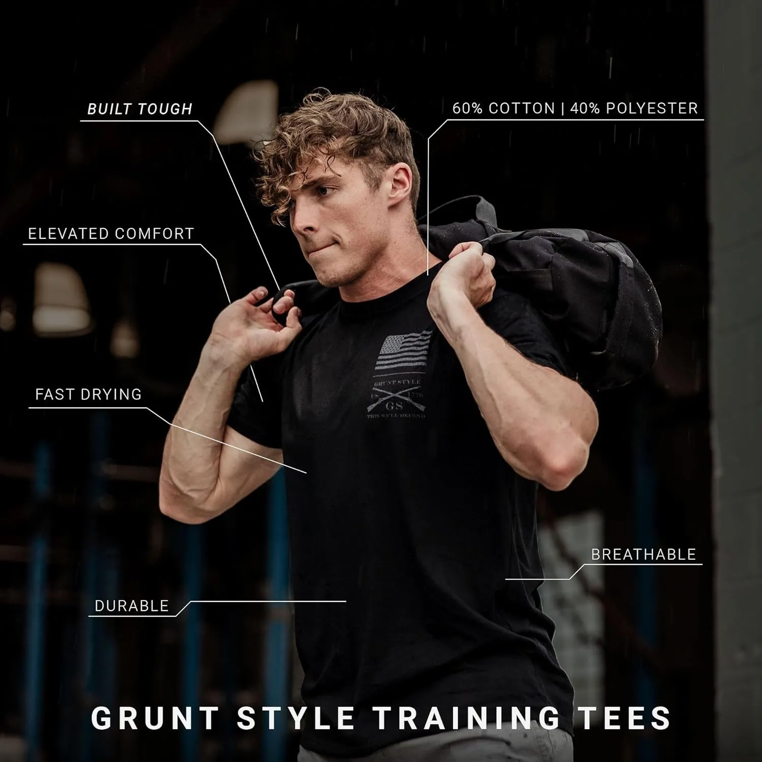 Grunt Style Strength Through Suffering Men's Training T-Shirt