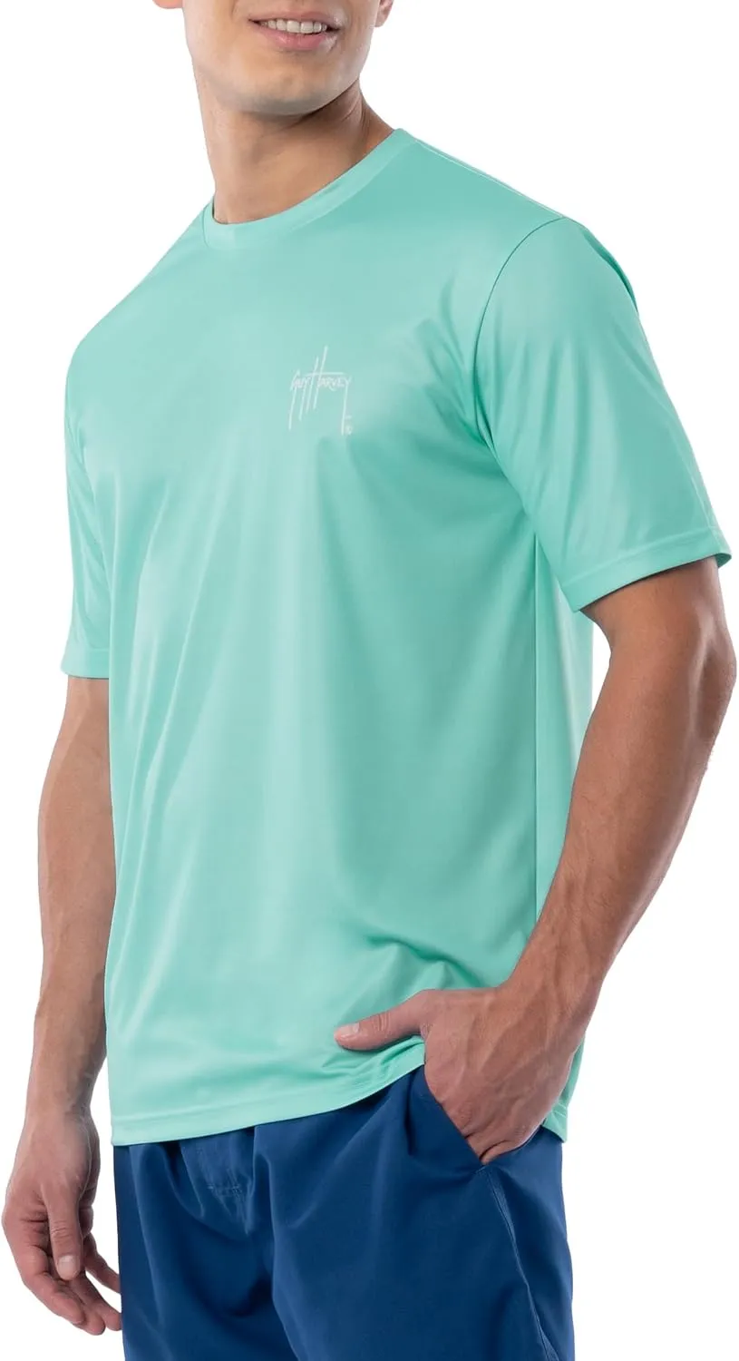 Guy Harvey Men's Short Sleeve Performance T-Shirt with UPF 30  Sun Protection