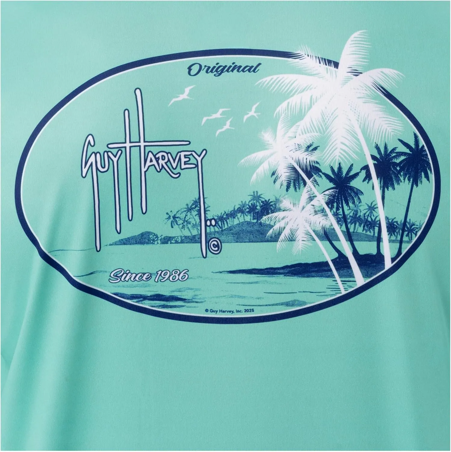 Guy Harvey Men's Short Sleeve Performance T-Shirt with UPF 30  Sun Protection