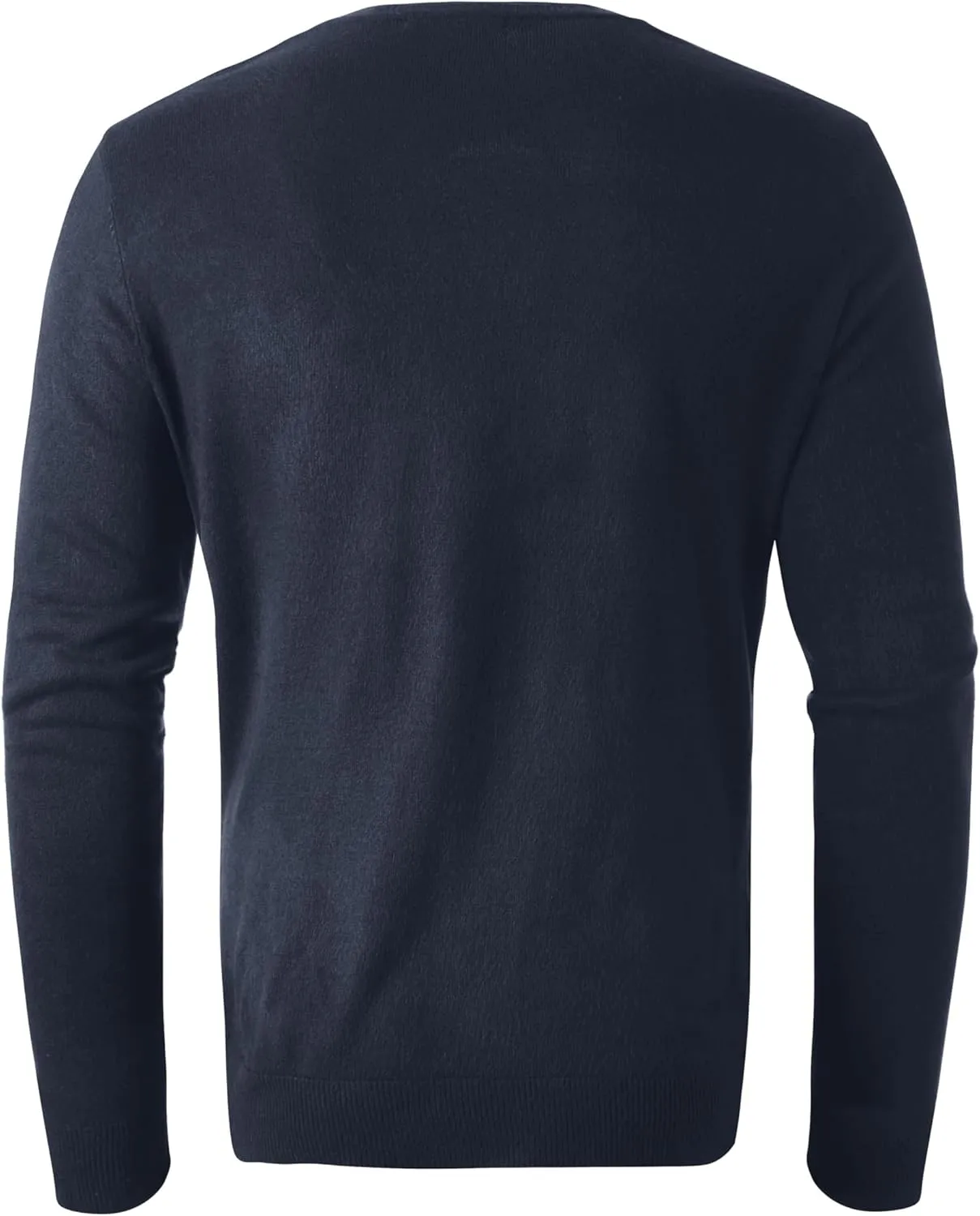 Hat and Beyond Mens Premium Knit Sweater Slim Fit Lightweight Pullover Long Sleeve Crewneck & V-Neck Sweatshirt