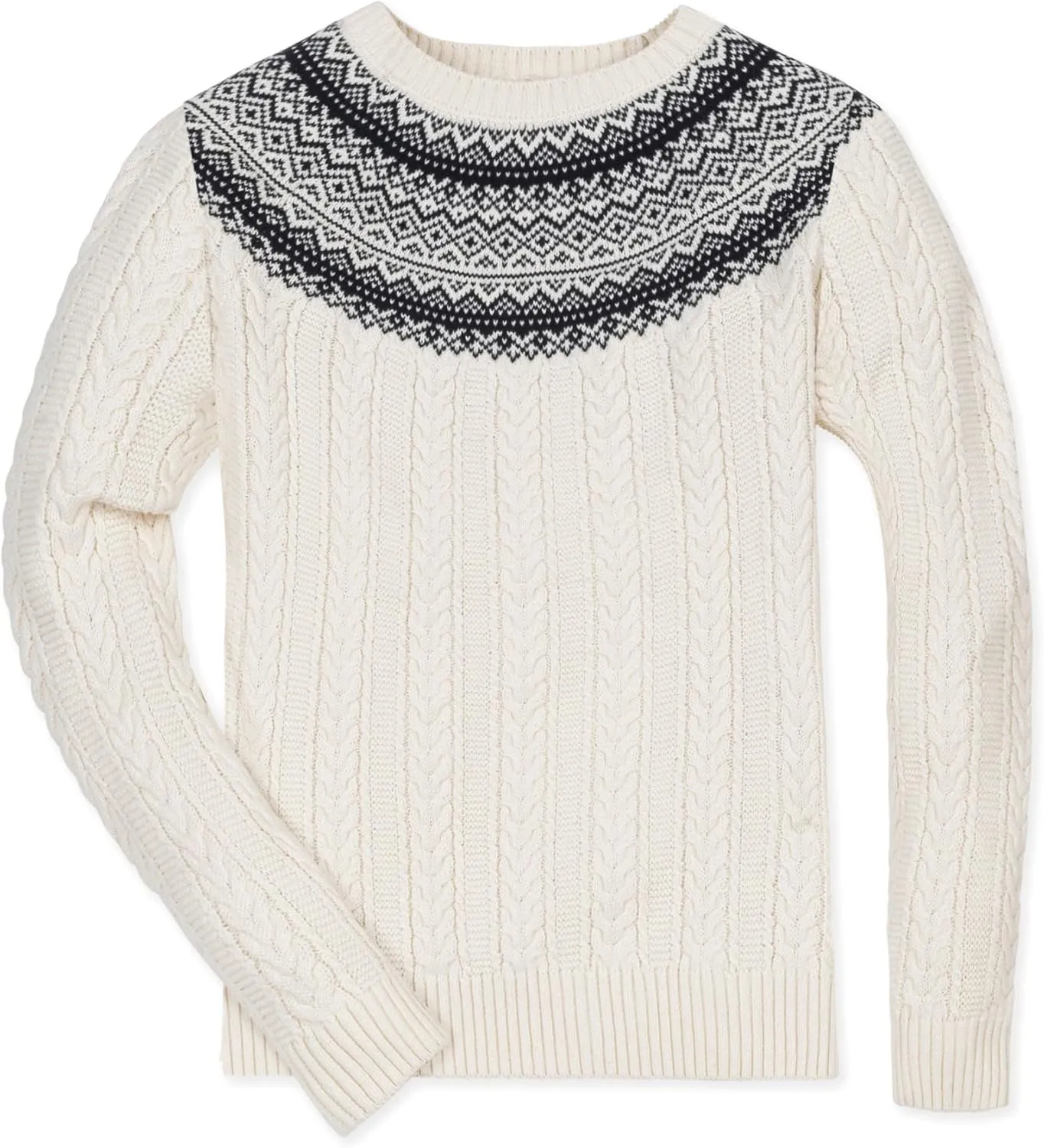 Hope & Henry Women's Classic Long Sleeve Pullover Sweater