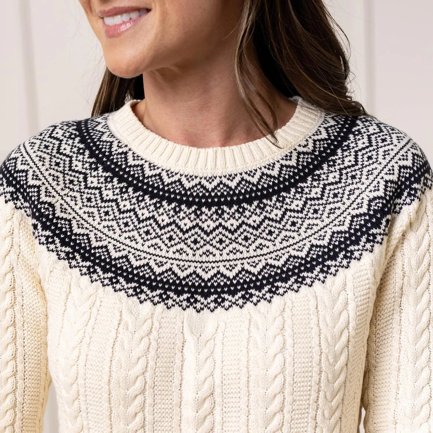 Hope & Henry Women's Classic Long Sleeve Pullover Sweater
